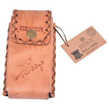 Kemer Themed Leather Cigarette Case - 21