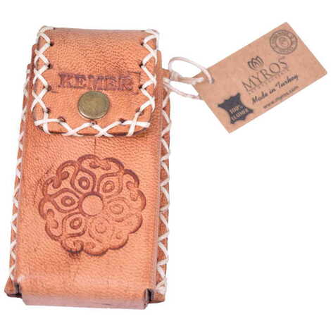 Kemer Themed Leather Cigarette Case - 26