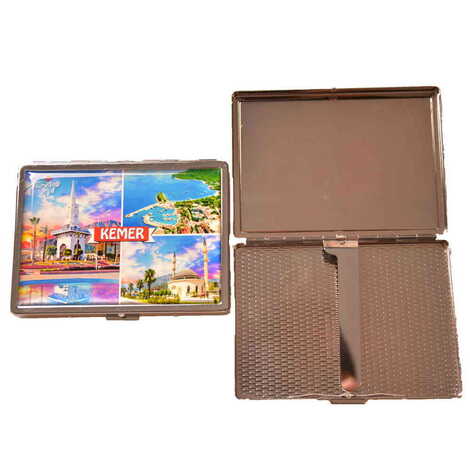 Kemer Themed Metal Cigarette Case 103x80x11 mm - 3