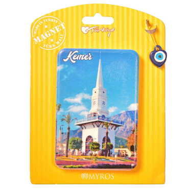 Kemer Themed Plastic Base UV Printed Custom Backing Carded Fridge Magnet - 22