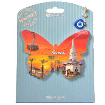 Kemer Themed Plastic Base UV Printed Custom Backing Carded Fridge Magnet - 37