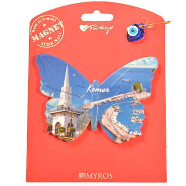 Kemer Themed Plastic Base UV Printed Custom Backing Carded Fridge Magnet - 39