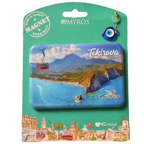 Kemer Themed Plastic Base UV Printed Custom Backing Carded Fridge Magnet - 46