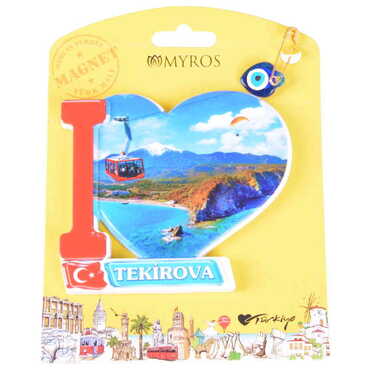 Kemer Themed Plastic Base UV Printed Custom Backing Carded Fridge Magnet - 51