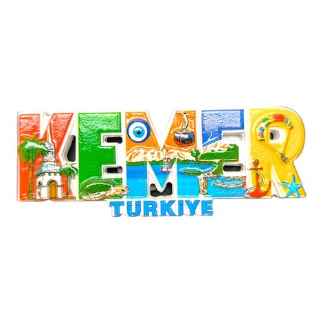 Kemer Themed Polyester Printed Fridge Magnet - 25