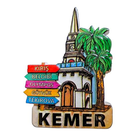 Kemer Themed Polyester Printed Fridge Magnet - 10