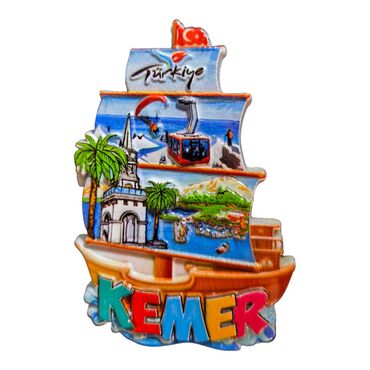 Kemer Themed Polyester Printed Fridge Magnet - 6