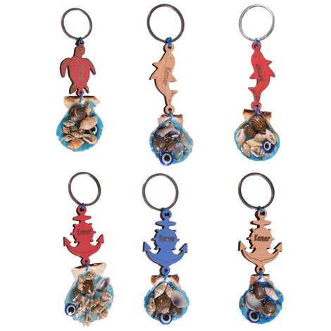 Kemer Themed Sea Shell Keychain - 2