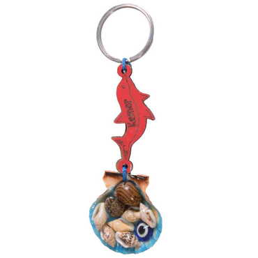 Kemer Themed Sea Shell Keychain - 6