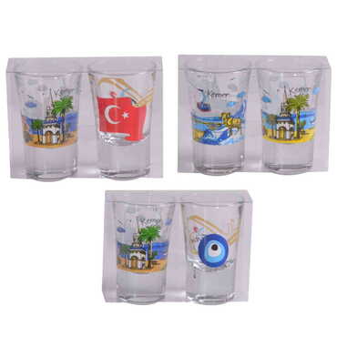 Kemer Themed Shot Glass Set of 2 Pcs - 2