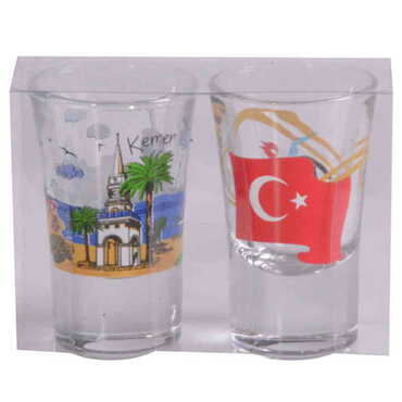 Kemer Themed Shot Glass Set of 2 Pcs - 4