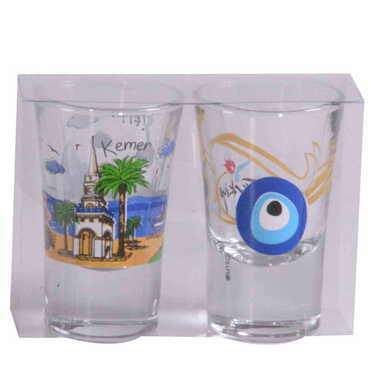 Kemer Themed Shot Glass Set of 2 Pcs - 5