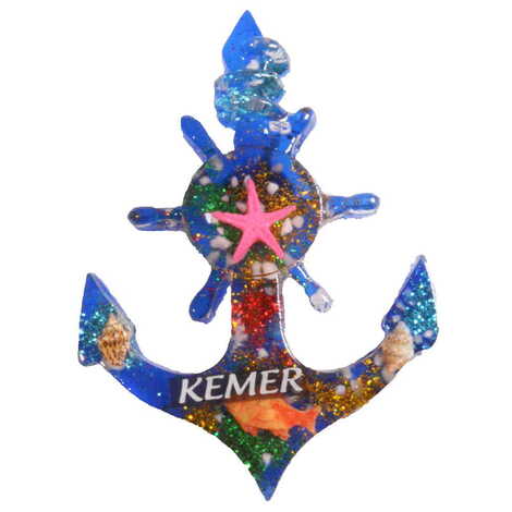 Kemer Themed Transparent Polyester Photo Fridge Magnet - 10