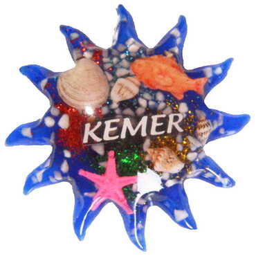 Kemer Themed Transparent Polyester Photo Fridge Magnet - 11