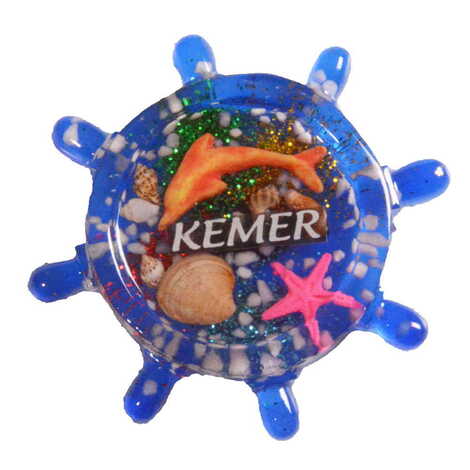 Kemer Themed Transparent Polyester Photo Fridge Magnet - 19