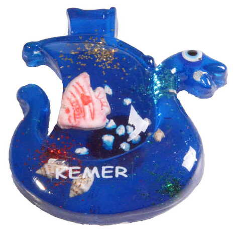 Kemer Themed Transparent Polyester Photo Fridge Magnet - 34