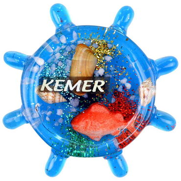 Kemer Themed Transparent Polyester Photo Fridge Magnet - 64