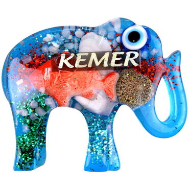 Kemer Themed Transparent Polyester Photo Fridge Magnet - 65