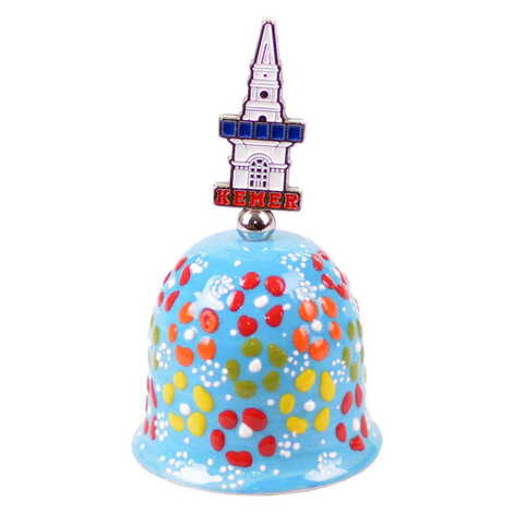 Kemer Themed Turkish Ceramic Collectible Souvenir Bell - 3