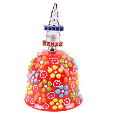 Kemer Themed Turkish Ceramic Collectible Souvenir Bell - 4