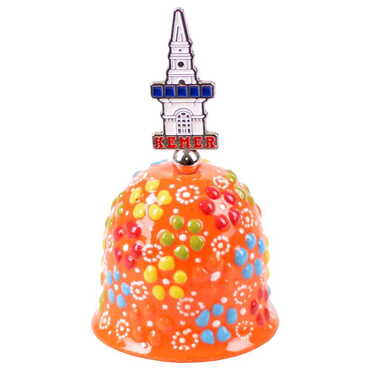 Kemer Themed Turkish Ceramic Collectible Souvenir Bell - 5