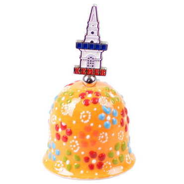 Kemer Themed Turkish Ceramic Collectible Souvenir Bell - 10