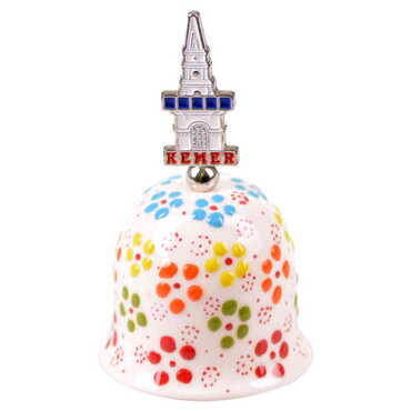 Kemer Themed Turkish Ceramic Collectible Souvenir Bell - 11