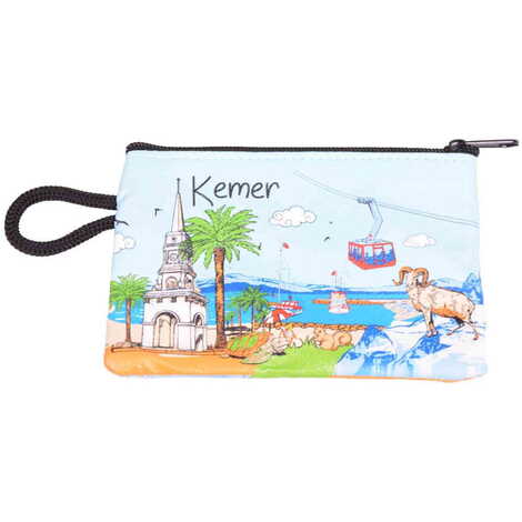 Kemer Themed Turkish Woven Wallet 113x80x8 mm - 4