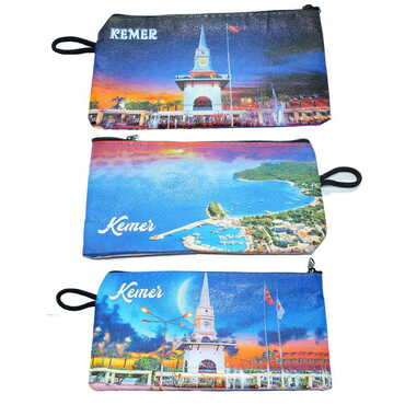 Kemer Themed Turkish Woven Wallet 183x97x8 mm - 2