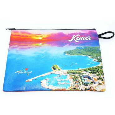 Kemer Themed Turkish Woven Wallet 215x155x8 mm - 5