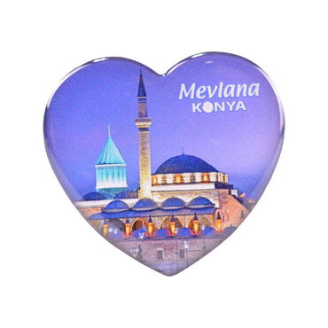 Toptan Konya Temalı Myros Kalp Magnet 65x60 mm - 4