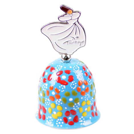 Konya Themed Turkish Ceramic Collectible Souvenir Bell - 3