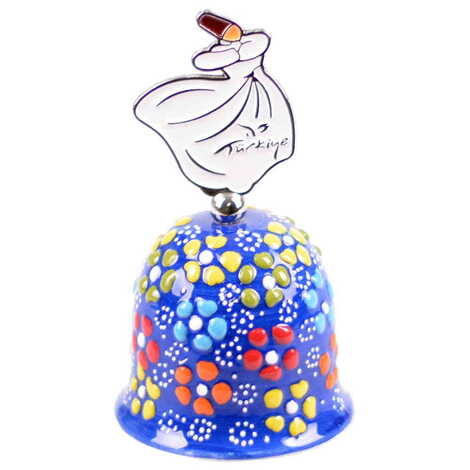 Konya Themed Turkish Ceramic Collectible Souvenir Bell - 7