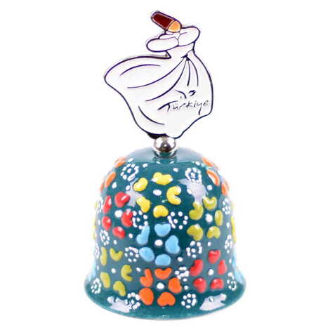 Konya Themed Turkish Ceramic Collectible Souvenir Bell - 9