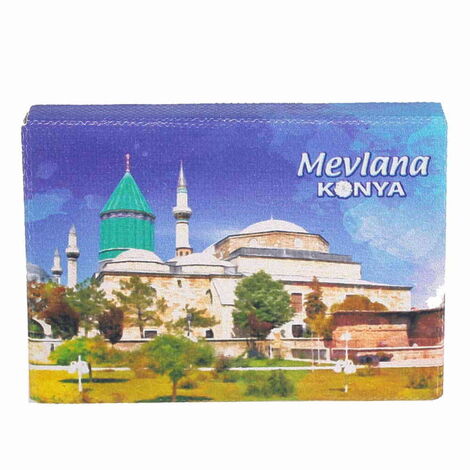 Konya Themed Wooden Canvas Fridge Magnet 50x70 mm - 5