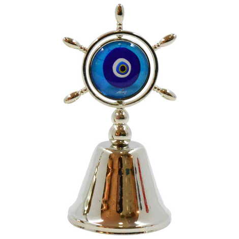 Kusadasi Themed Collectible Souvenir Double Face Metal Spinner Rudder Bell 44x92 mm - 4