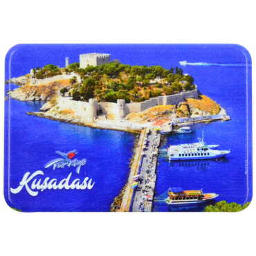 Kusadasi Themed Customised UV Printed Plastic Base Rectangle Fridge Magnet 80x50 mm - 5