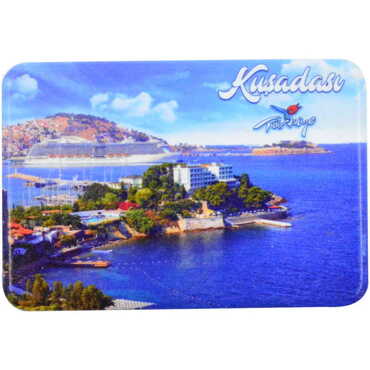 Kusadasi Themed Customised UV Printed Plastic Base Rectangle Fridge Magnet 80x50 mm - 10