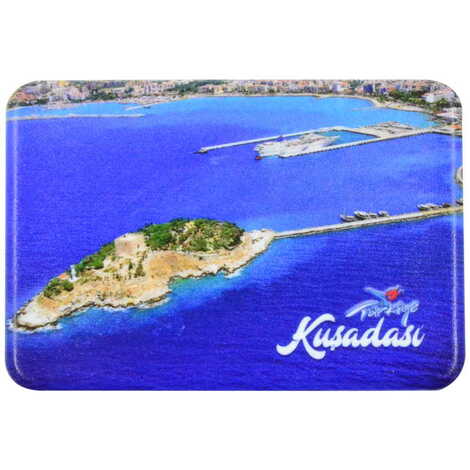 Kusadasi Themed Customised UV Printed Plastic Base Rectangle Fridge Magnet 80x50 mm - 11