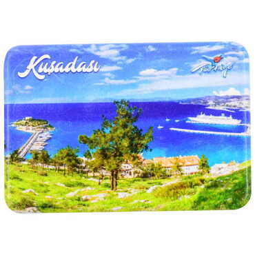 Kusadasi Themed Customised UV Printed Plastic Base Rectangle Fridge Magnet 80x50 mm - 14