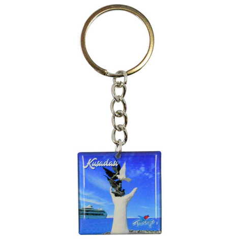 Kusadasi Themed Double Face Printed Epoxy Keychain - 4