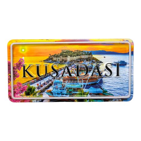 Kusadasi Themed Embossed Pvc Oppression Fridge Magnet - 18