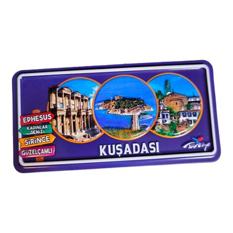 Kusadasi Themed Embossed Pvc Oppression Fridge Magnet - 2