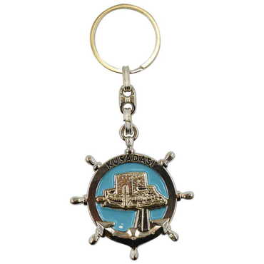 Kusadasi Themed Metal Customised Enamel Keychain - 4