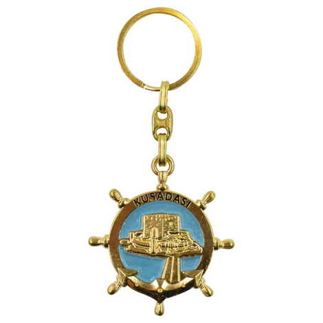 Kusadasi Themed Metal Customised Enamel Keychain - 5