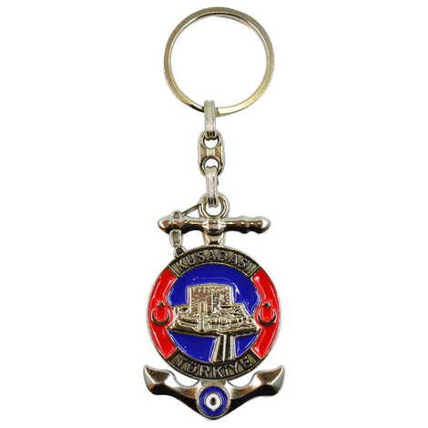 Kusadasi Themed Metal Customised Enamel Keychain - 6