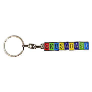 Kusadasi Themed Metal Customised Enamel Keychain - 7