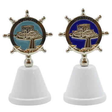 Kusadasi Themed Metal Enamel Hand Bell - 2