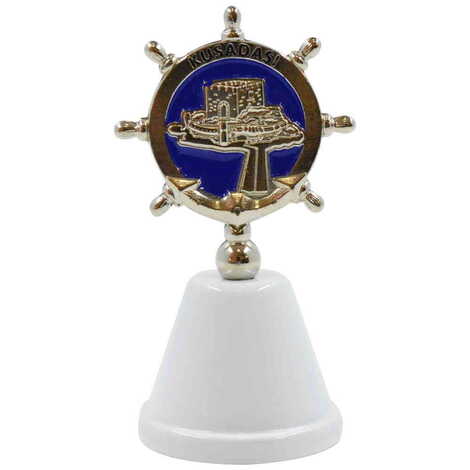 Kusadasi Themed Metal Enamel Hand Bell - 3