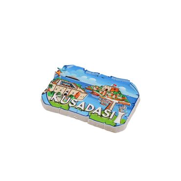 Kusadasi Themed Polyester Printed Fridge Magnet - 6